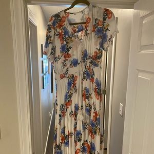 White Floral Maxi Dress